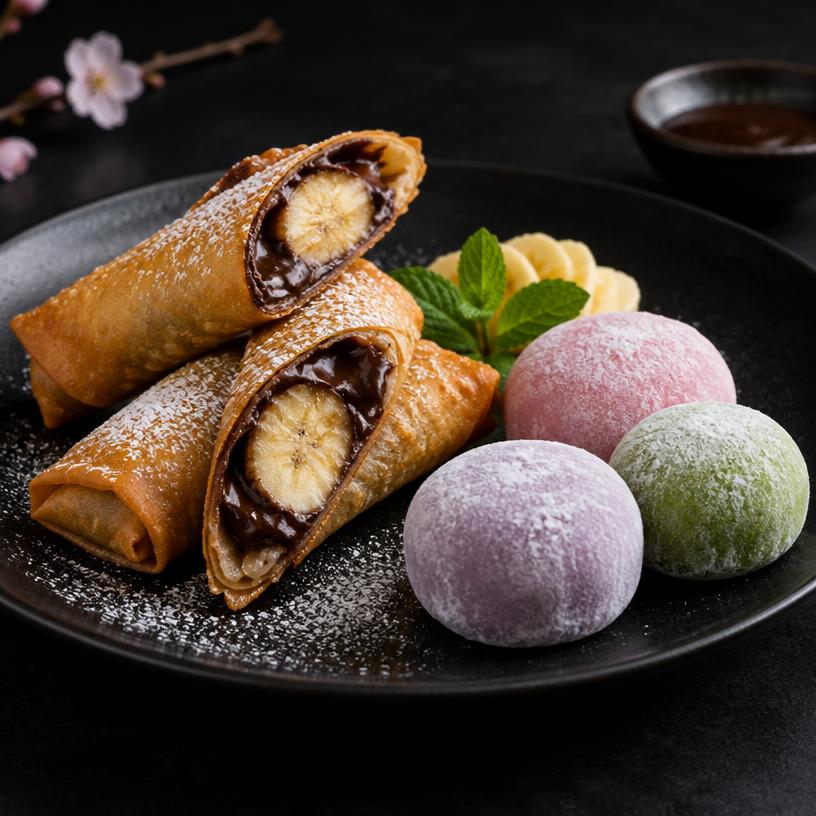 Harumaki de chocolate